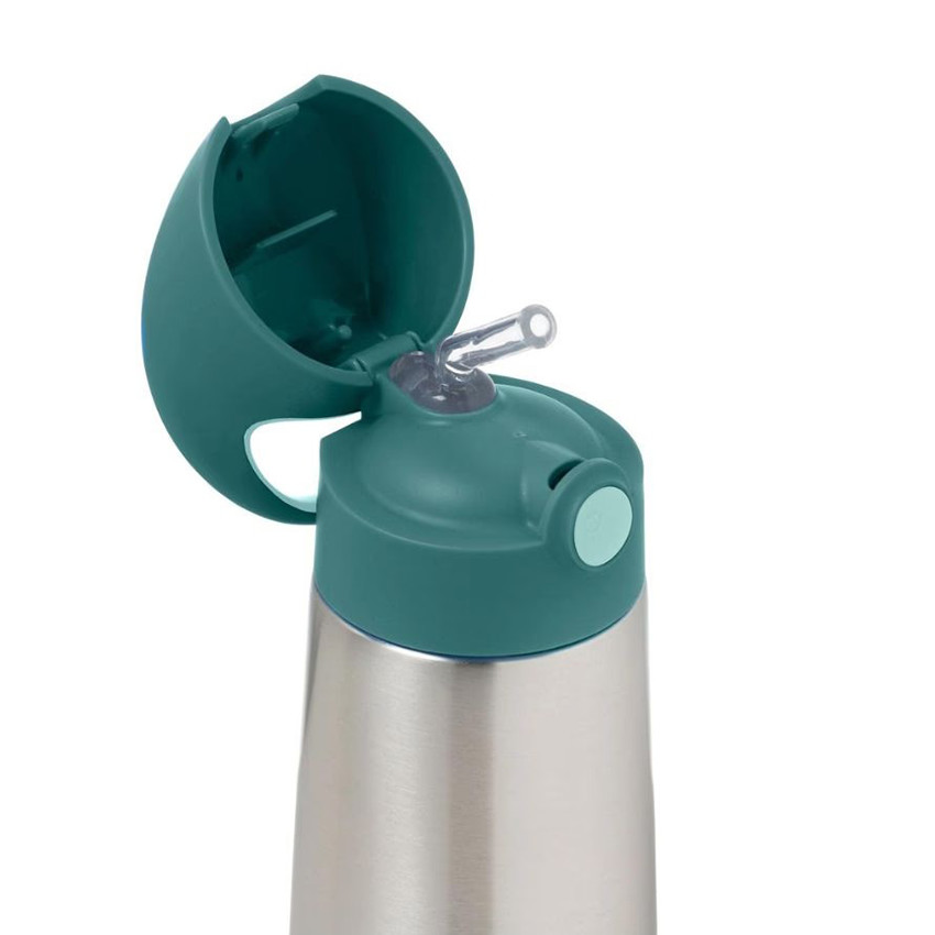 Thermos drinkfles met rietje 500ml Emerald Forest 