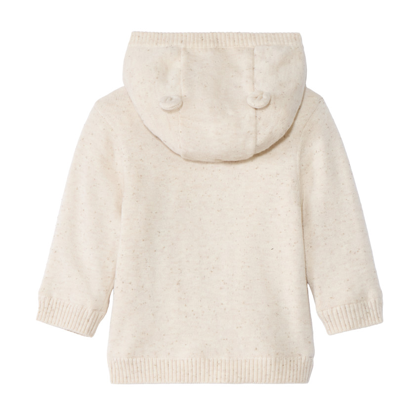 Sherpavoering vest met geborduurde patch voor babyjongens 
