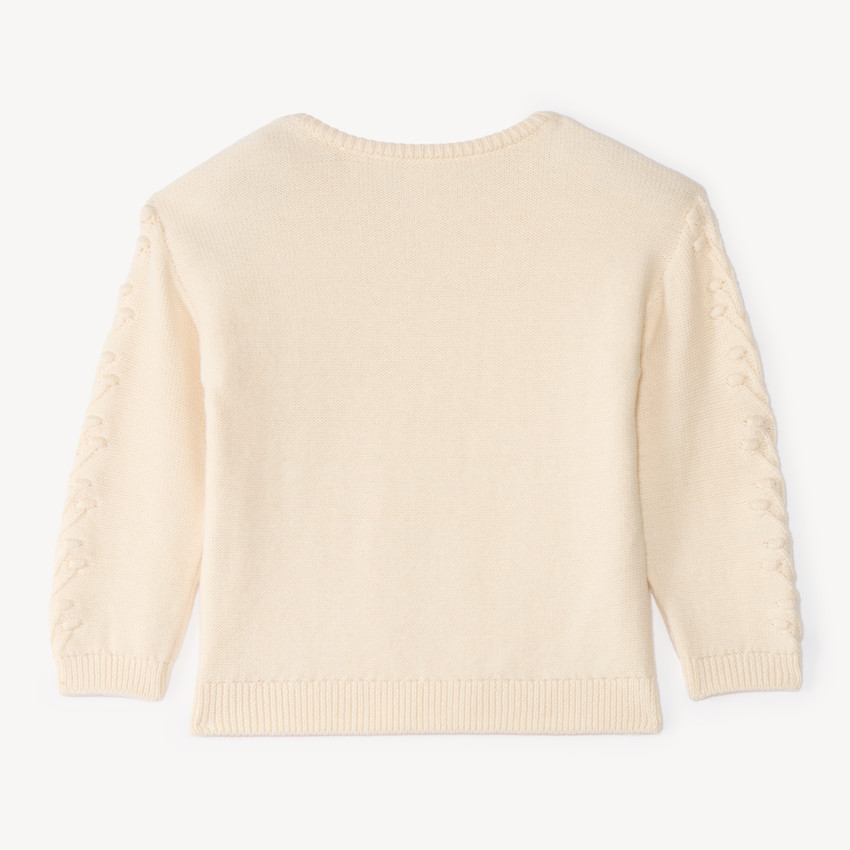 Trui voor babymeisjes met een fantasierijke textuur. 