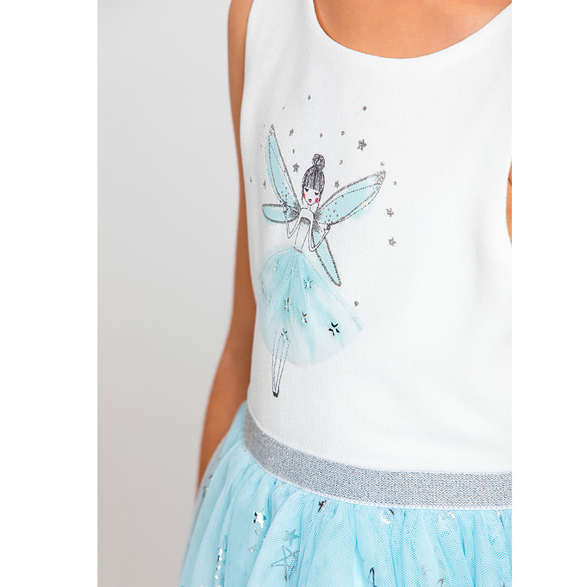 Robe de cérémonie en tulle pour fille 