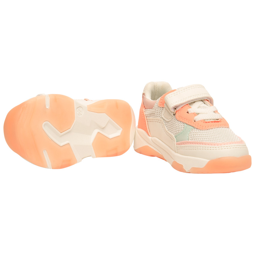 Sneakers met inzetstukken en mesh voor babymeisjes 