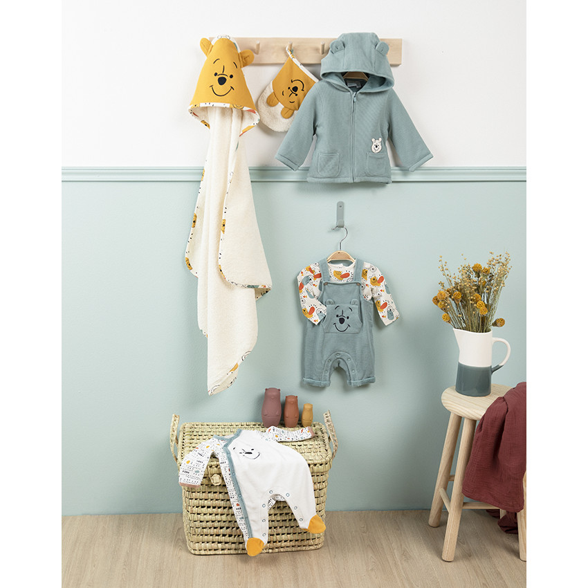 Ensemble salopette + t-shirt imprimé Winnie l'Ourson Disney pour bébé garçon 