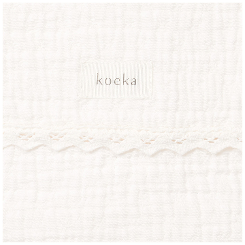 Couverture berceau Coton Lace Elba Milky 75x100 TOG 0,7 