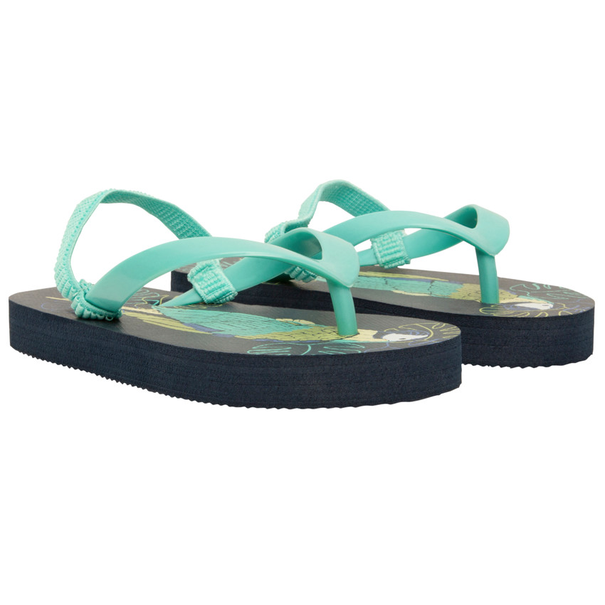 Slippers met papegaaienprint voor jongens met bandje volgens leeftijd 