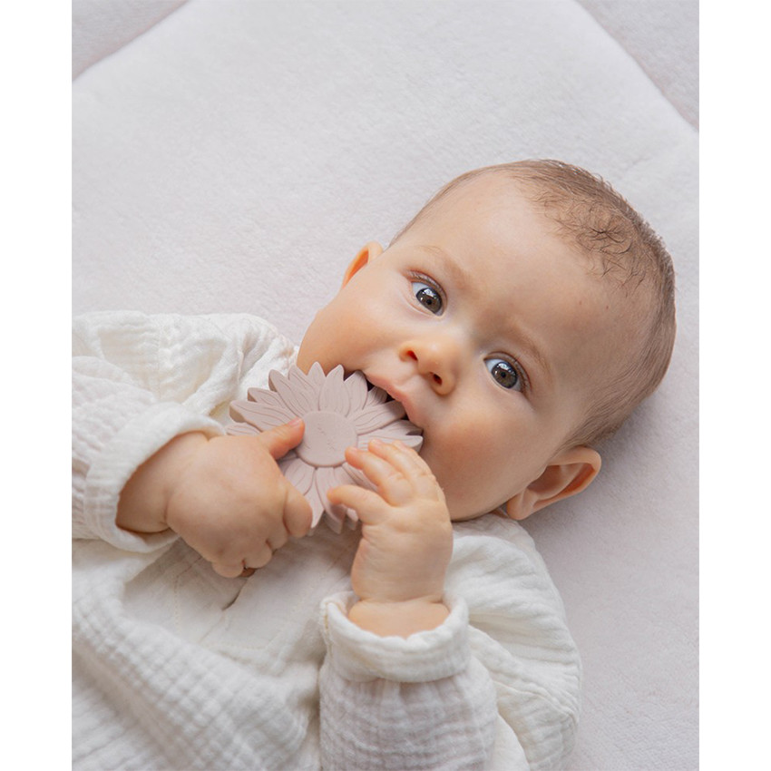 Anneau de dentition silicone Tournesol Nougat 