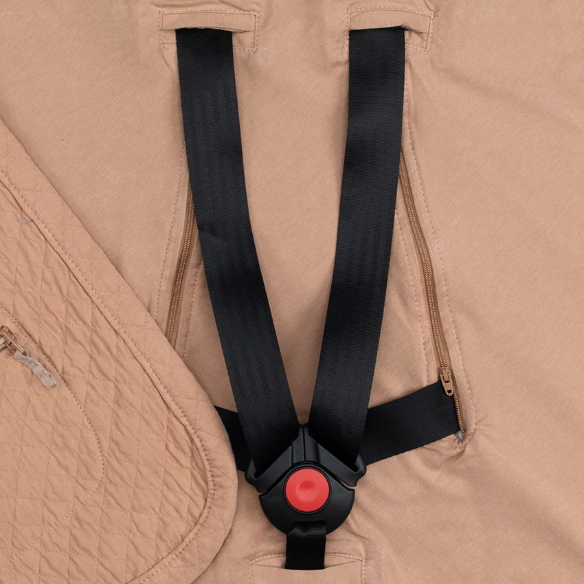 Couverture enveloppante Quilted + Jersey Beige 0-12M 