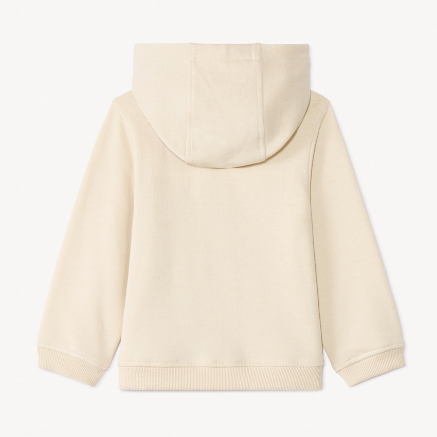 Vest in fleece effen met geborduurd lurex hart voor meisjes 