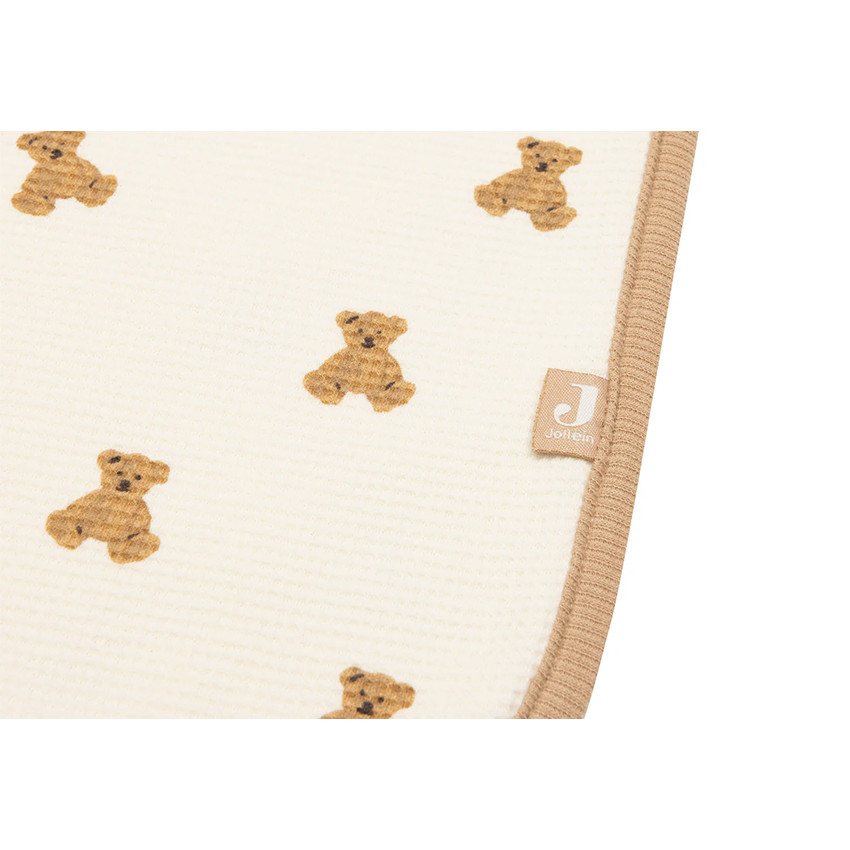 Deken wieg 75x100cm Waffle Mini Teddy Bear 