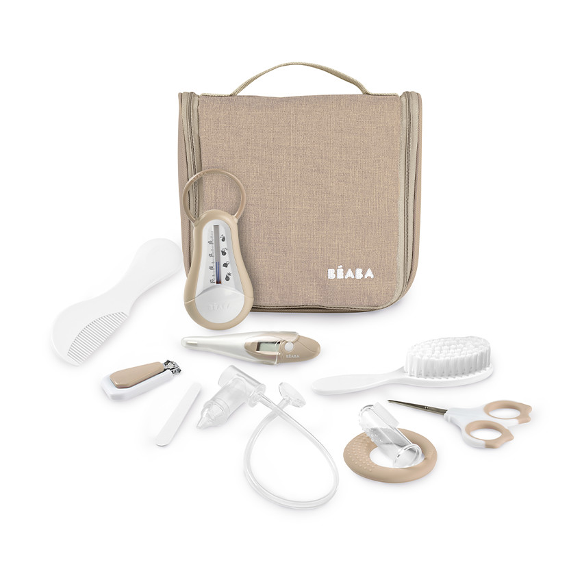 Trousse de toilette avec 10 accessoires terre d'argile 