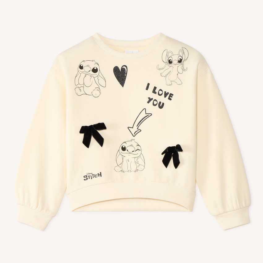 Sweatshirt met Stitch-print meisjes 