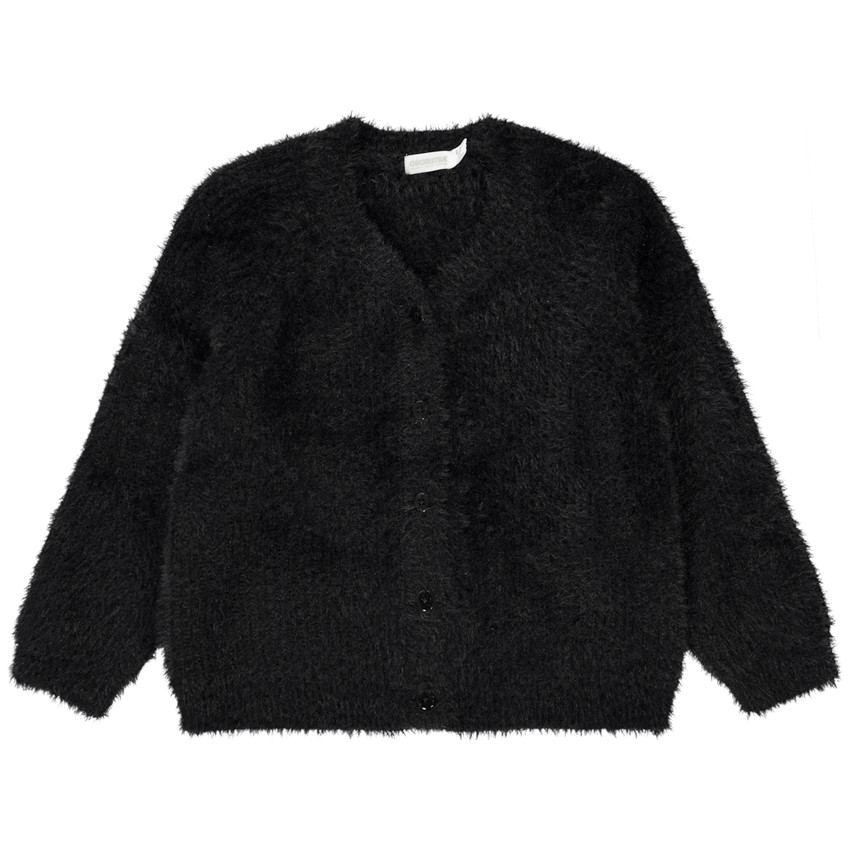 Gilet en tricot uni pour fille 
