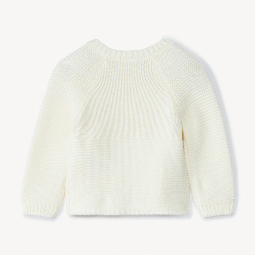 Gilet en tricot effet cache-cœur pour bébé prématuré 