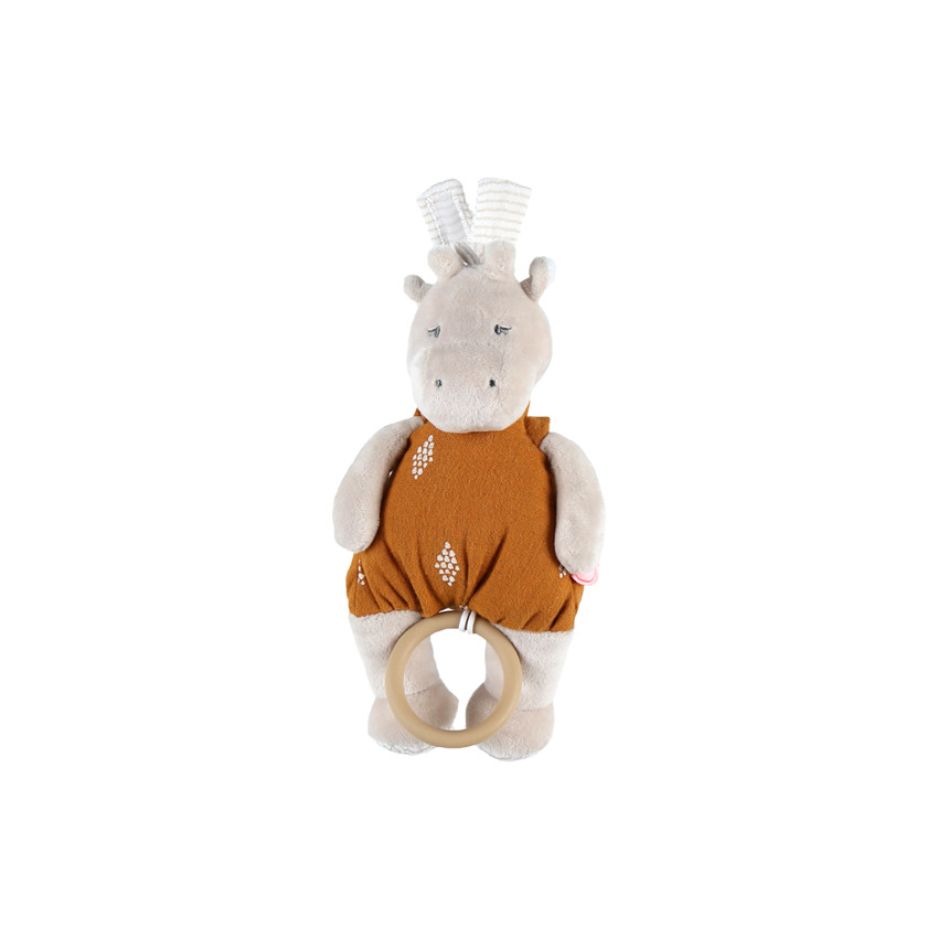 Peluche mini musicale Tiga Girafe en veloudoux 
