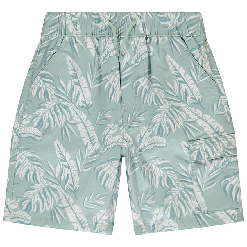 Bermuda met exotische print voor jongens 