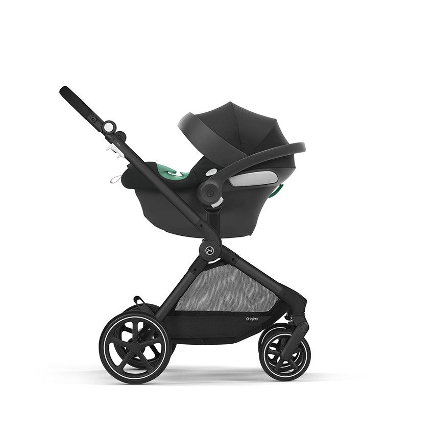 Poussette 2 en 1 Eos Black Moon Black + siège-auto Aton B2 i-Size  