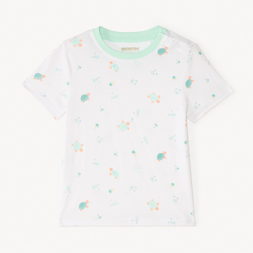 T-shirt manches courtes imprimé tortues pour bébé garçon 