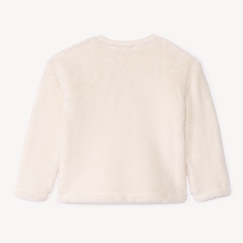 Set van sherpa kerstpyjama voor meisjes 