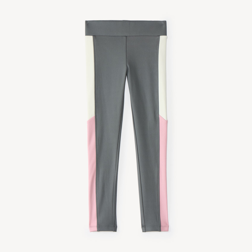 Legging fille effet colorblock 