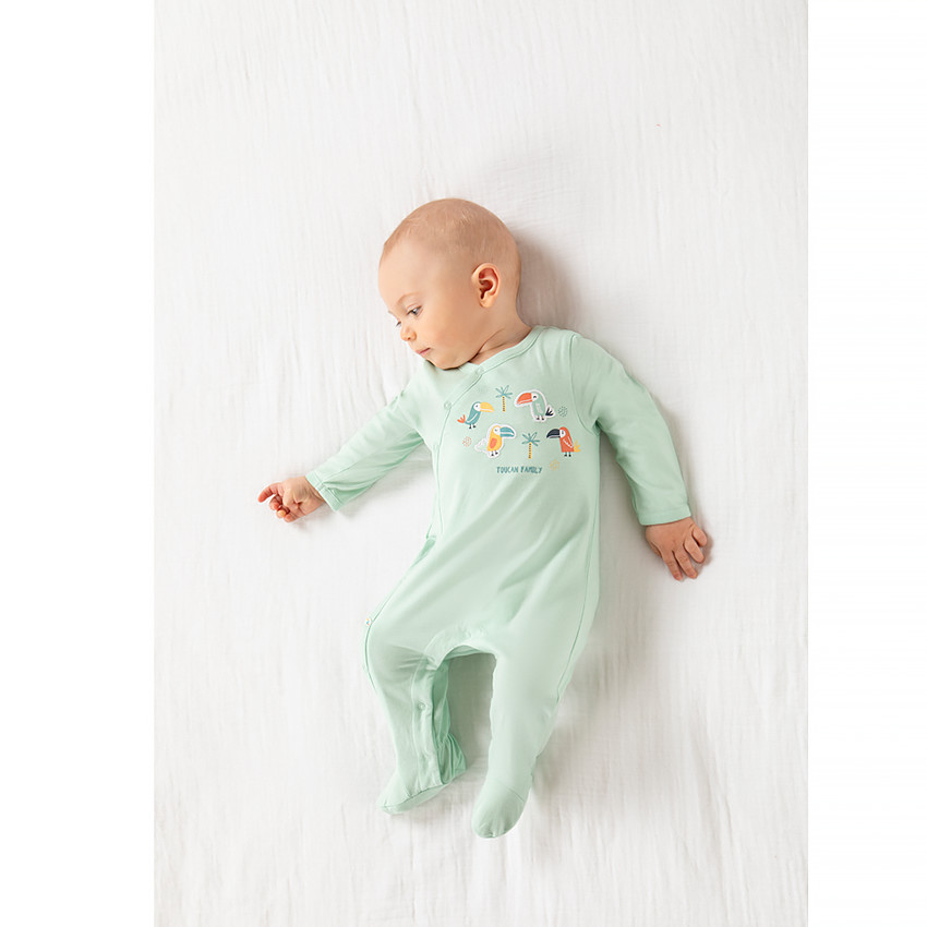 Lot de 3 dors bien en jersey imprimé toucans pour bébé garçon 