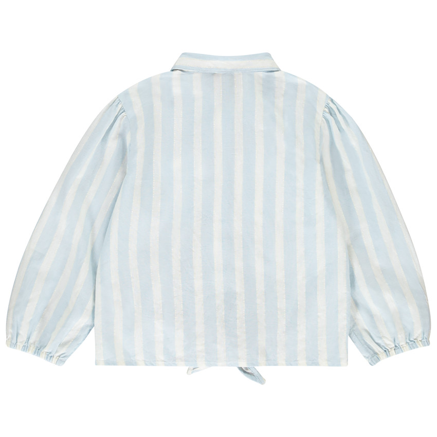 Lange gestreepte blouse met strik voor meisjes 