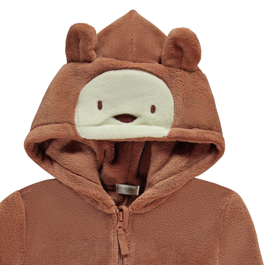 Pyjama topper aap in sherpa voor jongens 