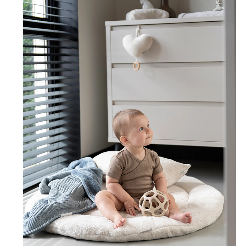 Deken babybed Teddy Grace Blush  