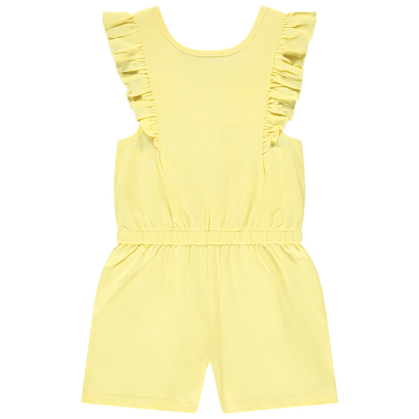 Mouwloze combi-short met volant voor meisjes 