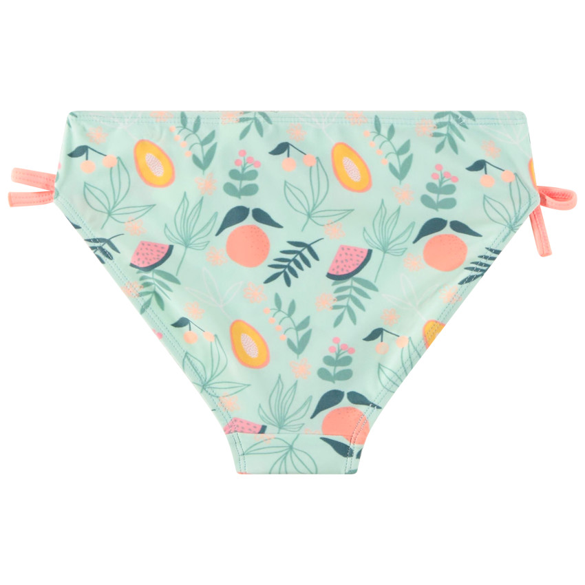 Maillot de bain 2 pièces en jersey imprimé fantaisie pour fille 