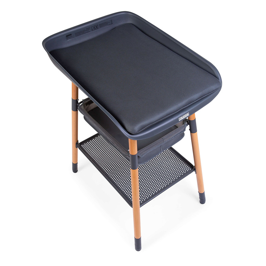 Table à langer Evolux coloris bois naturel/anthracite 