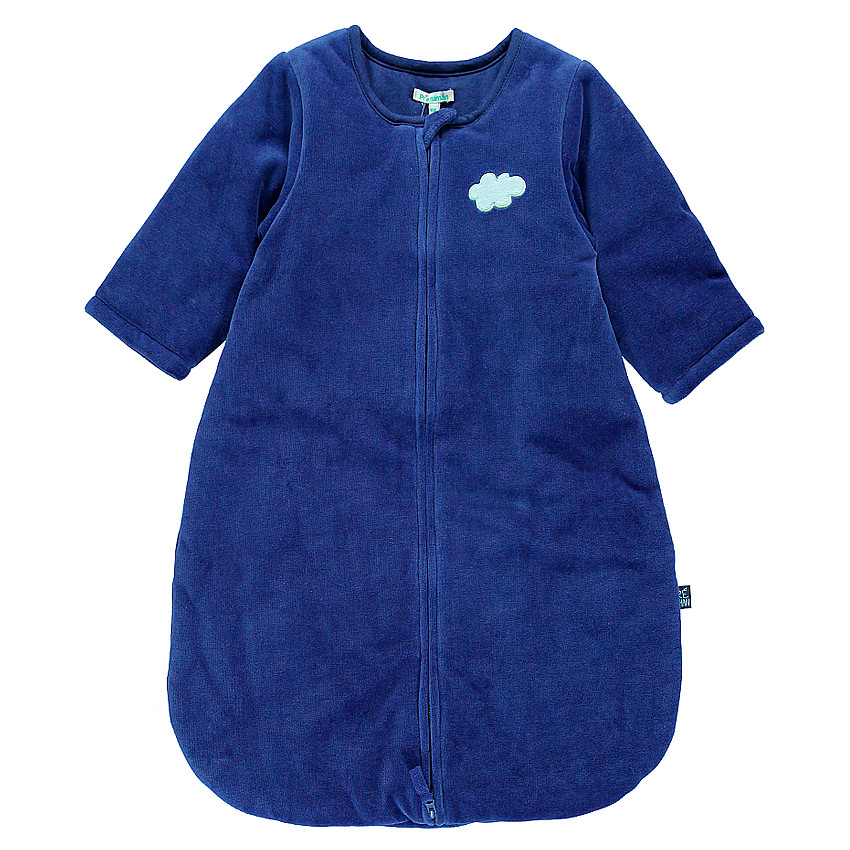 Turbulette manches longues en velours (de la naissance au 6 mois) 