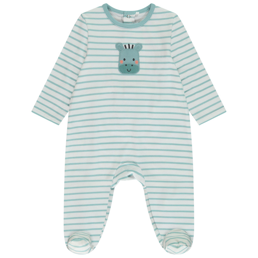 Dors-bien rayé patch zèbre pour bébé garçon 