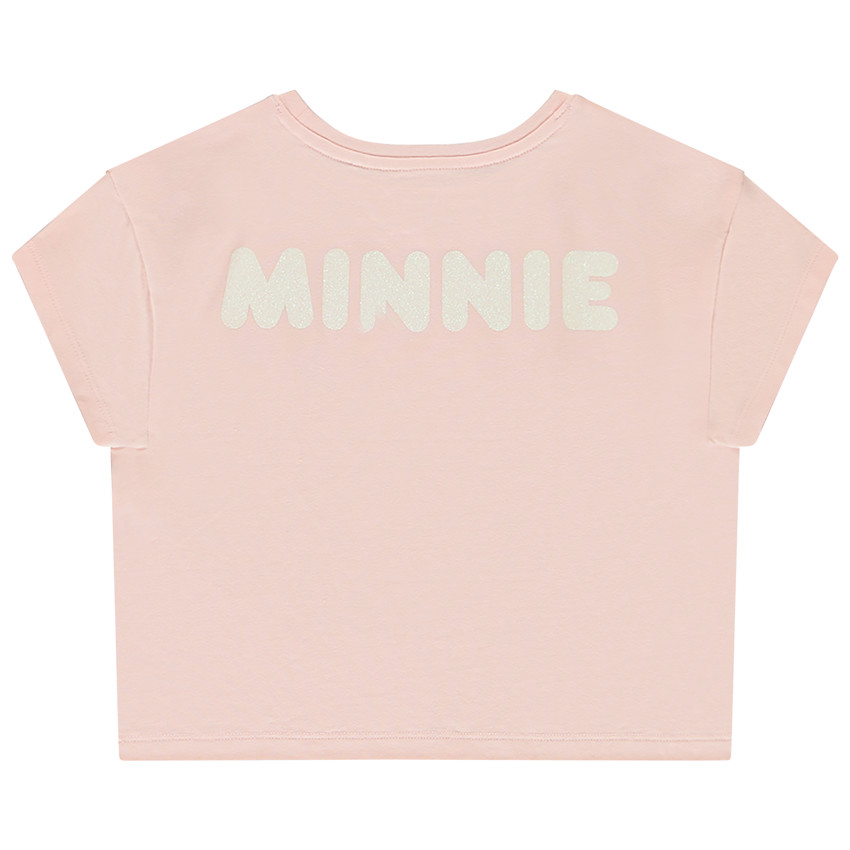 T-shirt met korte mouwen met Minnie Disney print voor meisjes 