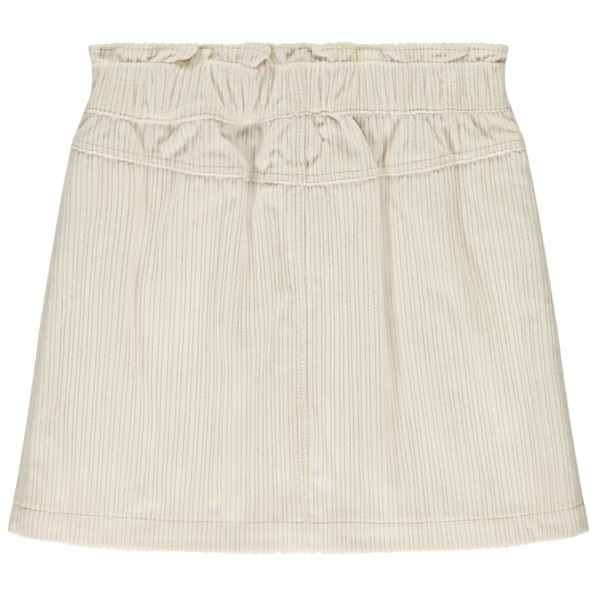 Korte fluwelen paperbag rok met knopen voor meisjes 