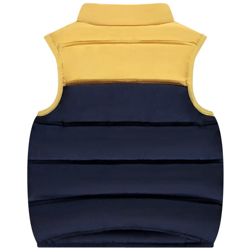 Doudoune sans manche en polyester effet color block pour bébé garçon 