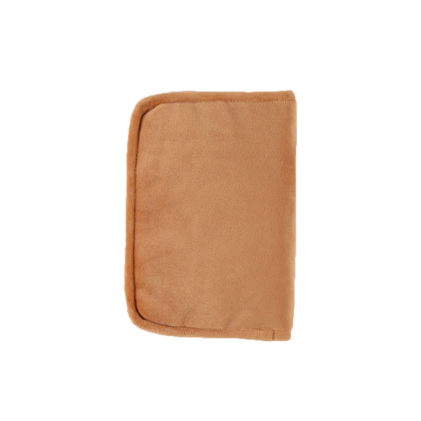 Protège carnet de santé Babou en veloudoux - Caramel 