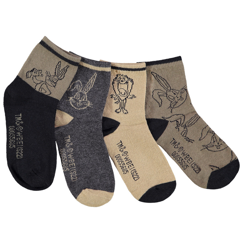 Lot de 4 paires de chaussettes print Looney Tunes pour garçon 