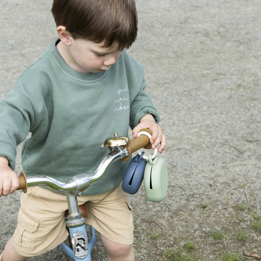 Set de 2 pochettes pour sucette et goûter Nature 