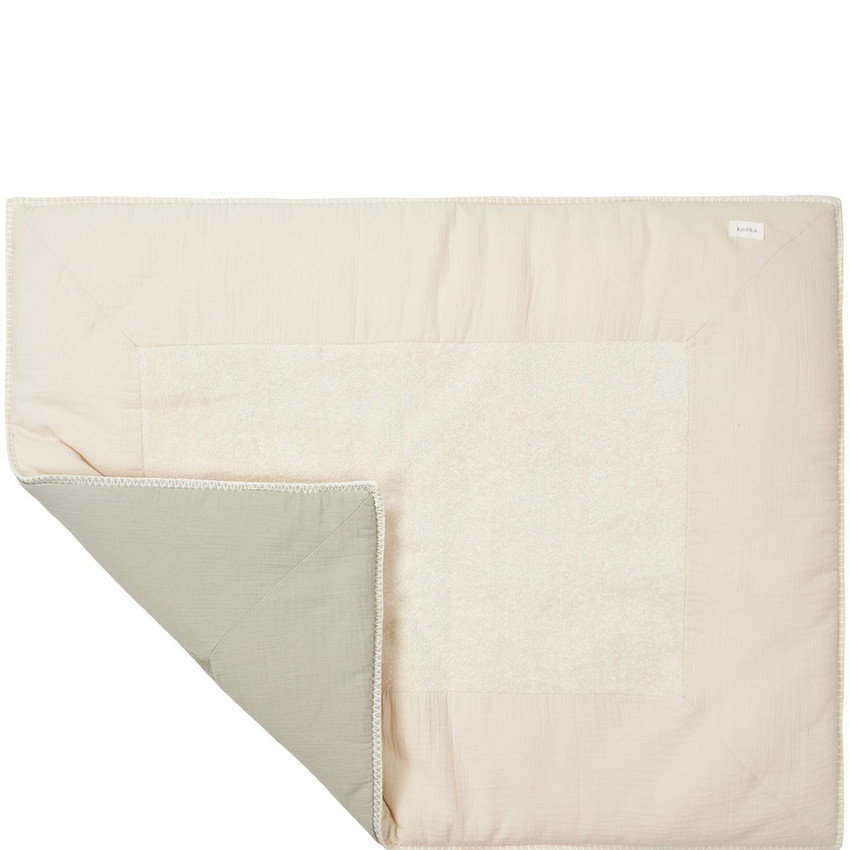 Parktapijt omkeerbaar Faro Warm White/Sage 80x100cm 