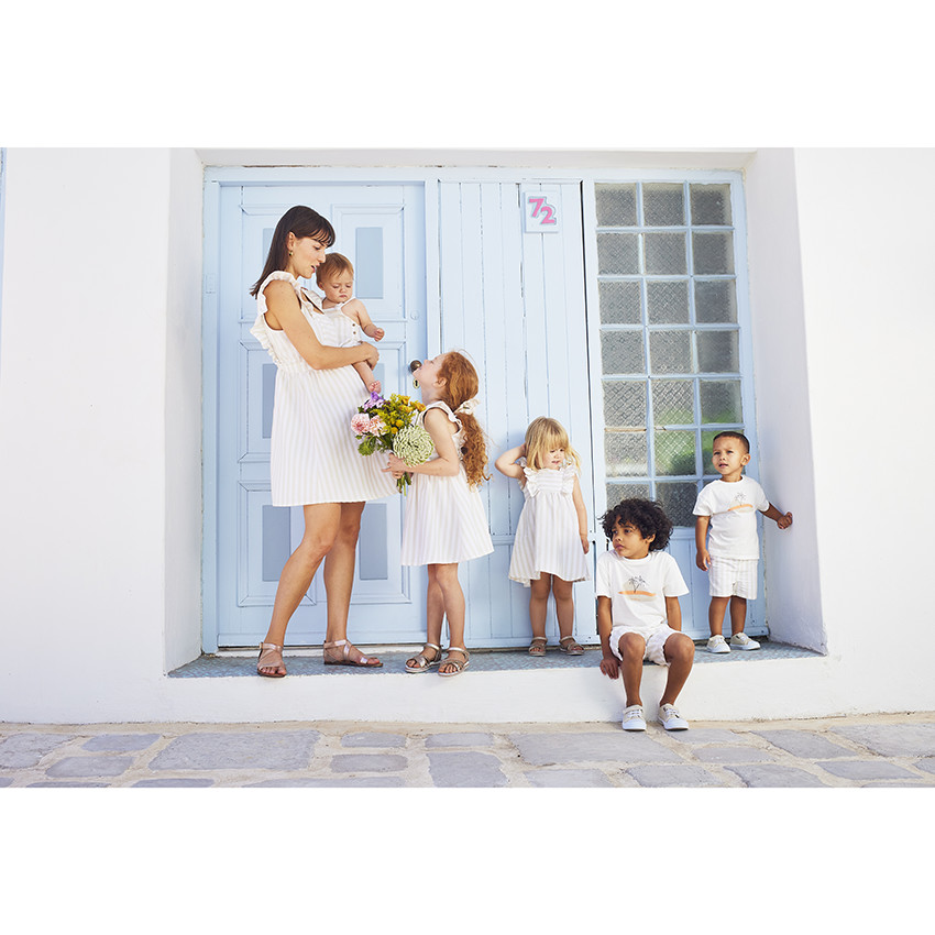 Set van 2 gestreepte elastiekjes voor meisjes 