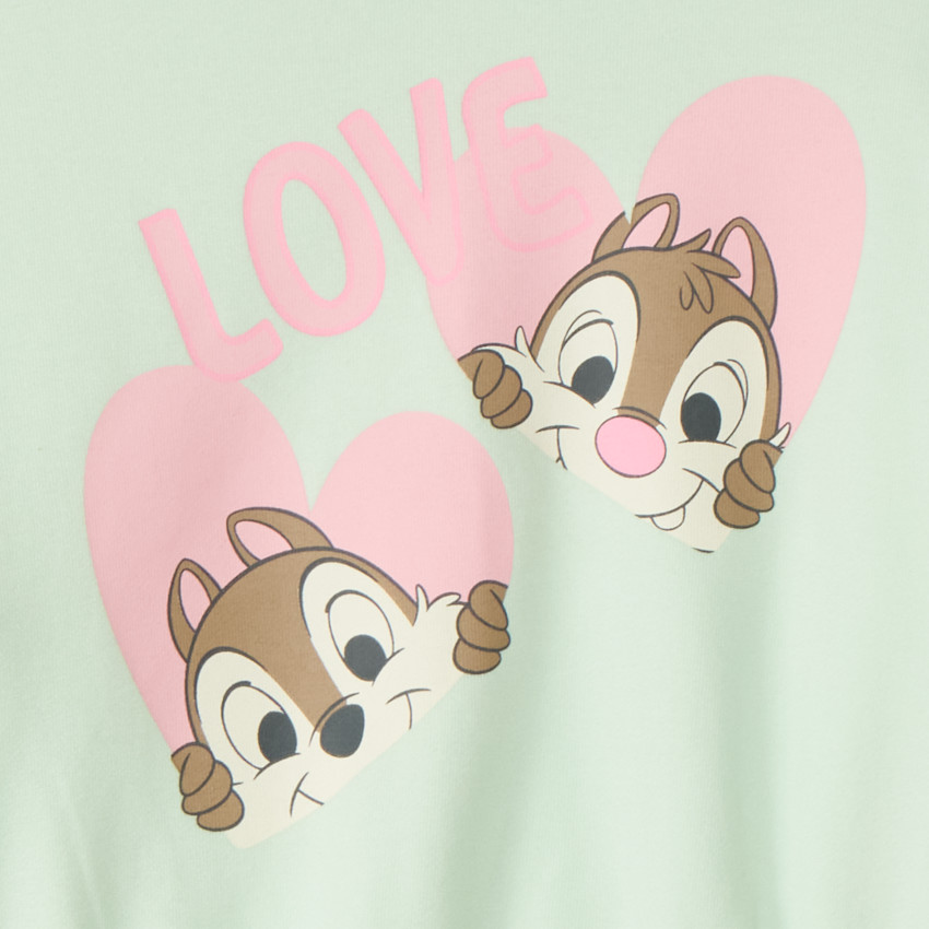 Oversized fleece sweatshirt Tic & Tac Disney voor meisjesbaby's 