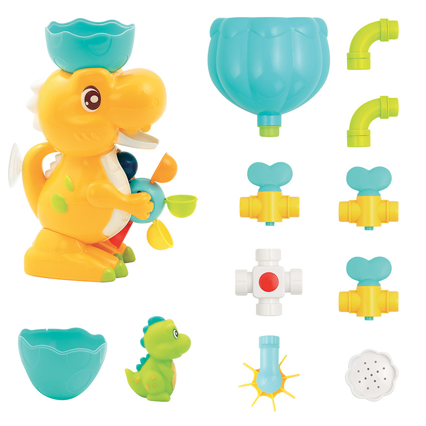 Coffret de bain Dinosaure à ventouses 10+ mos 