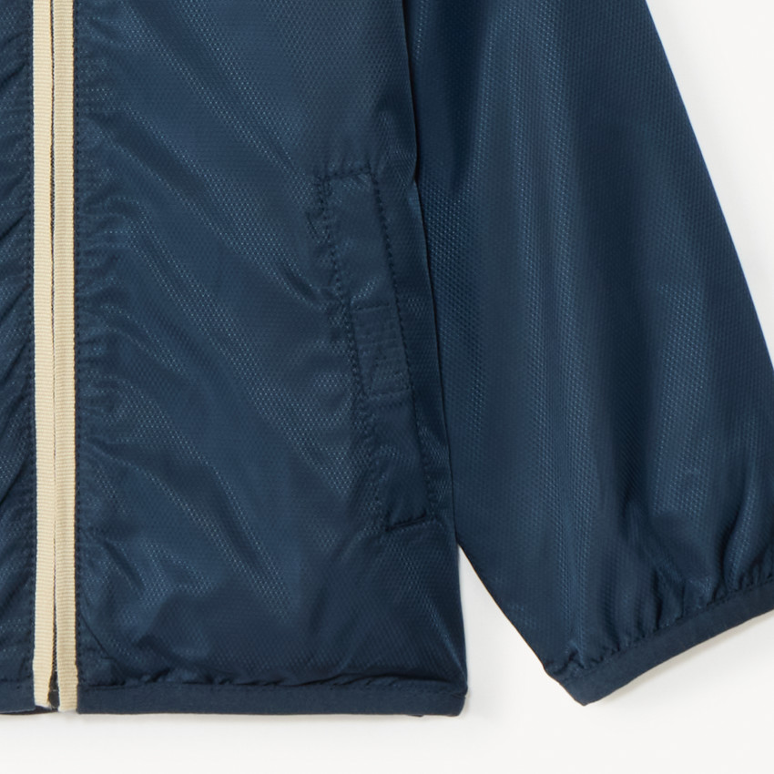 Effen jersey gevoerd windjack voor babyjongen 