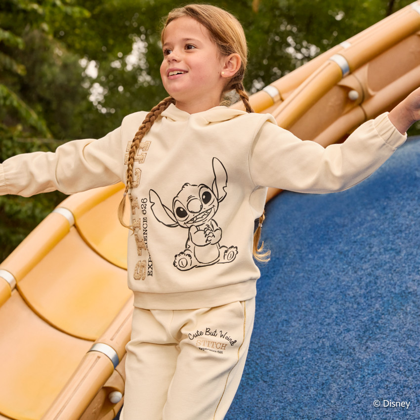 Jogging molleton printé Stitch Disney pour fille 