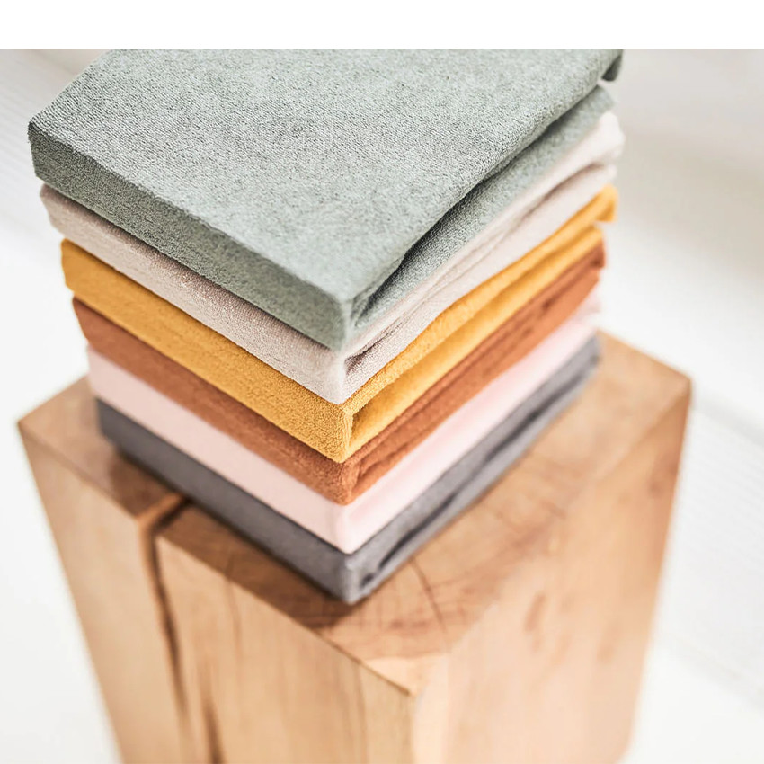 Housse matelas à langer éponge - Nougat - 50x70 cm 