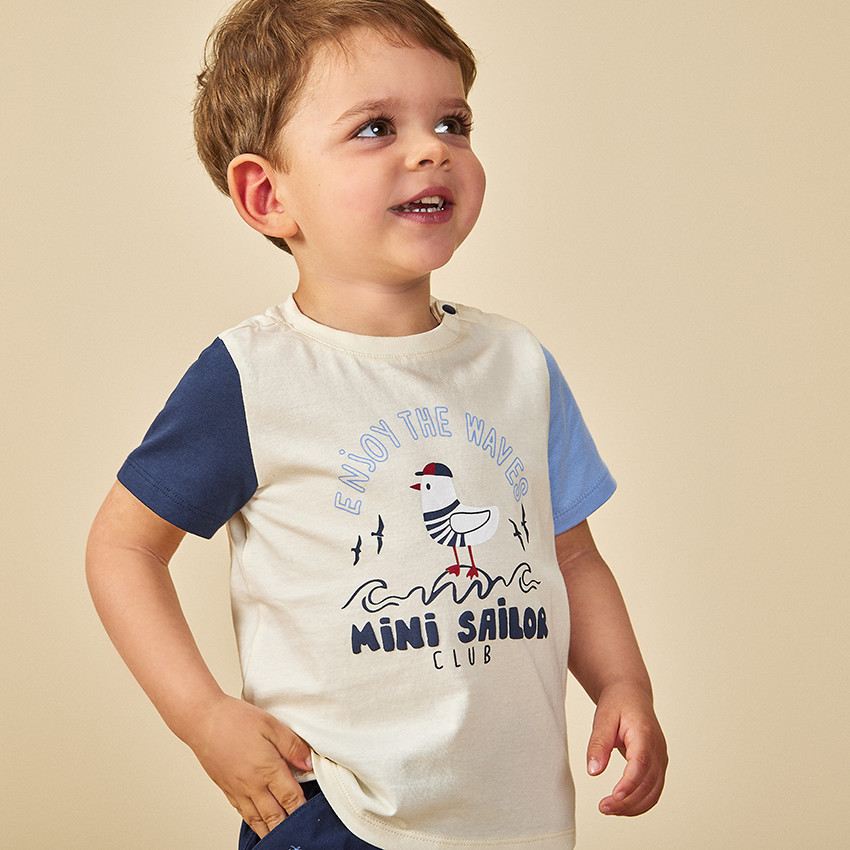 Ensemble 2 pièces effet color block pour bébé garçon 