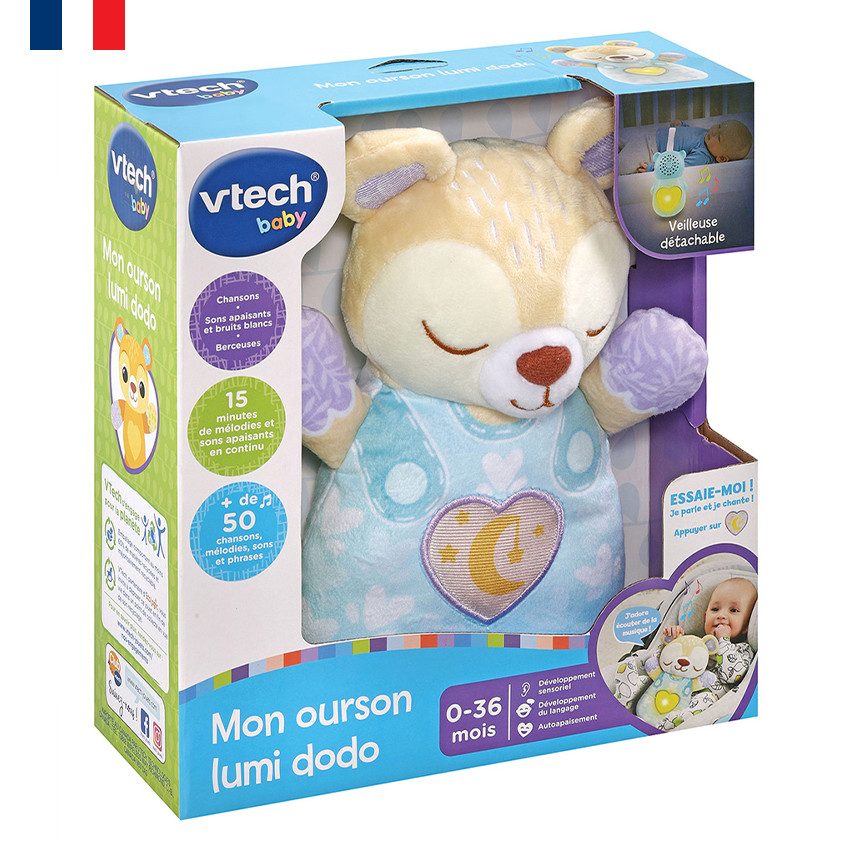 Peluche jouet bébé ours v'tech musique chant'ourson - VTech