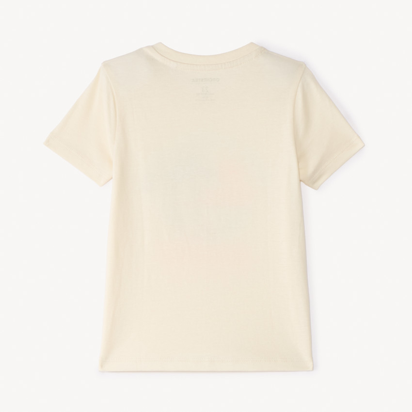 T-shirt manches courtes uni print fantaisie pour bébé garçon 