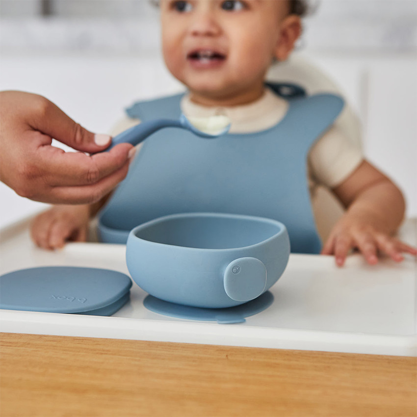 Bol en silicone avec ventouse et couvercle Ocean 