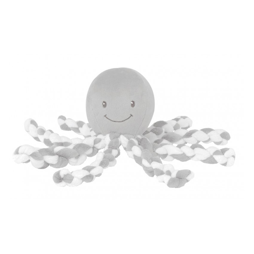 Peluche Poulpe - Gris/Blanc 
