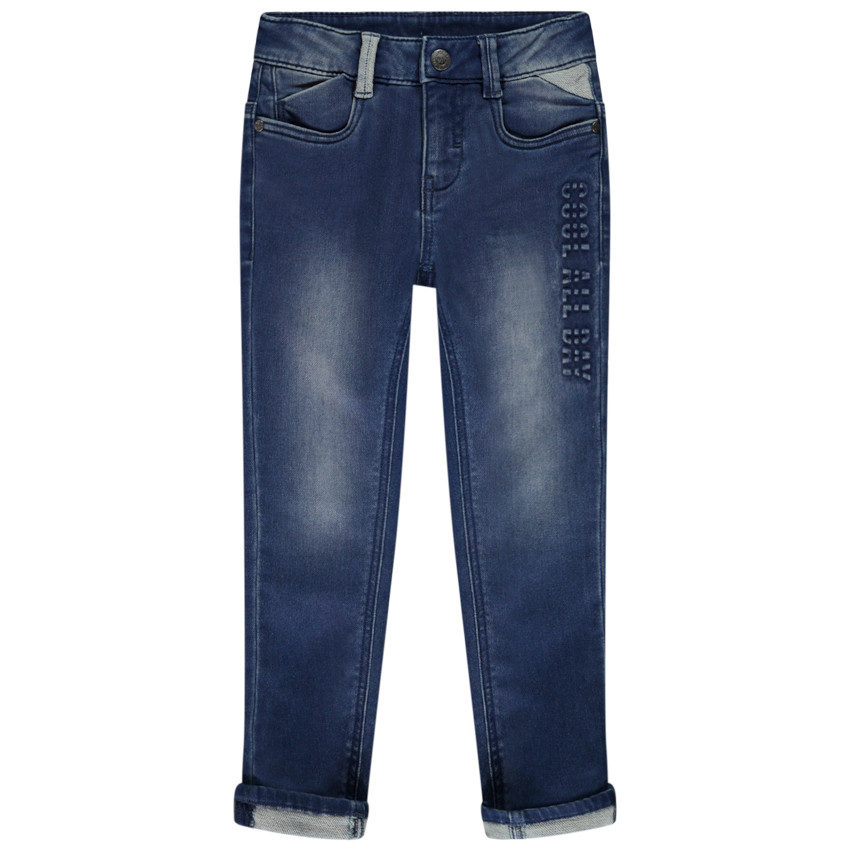 Slimme jeans met reliëfprint voor jongens 